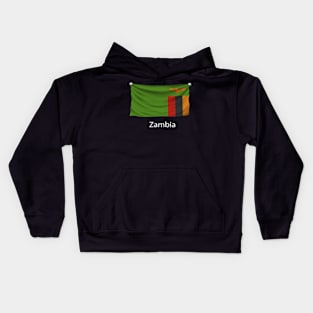 Zambia Flag Kids Hoodie